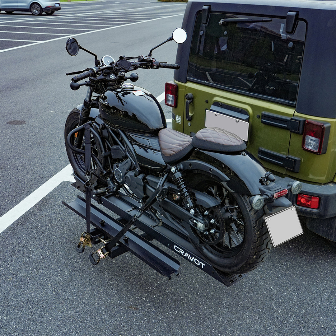CRAVOT MotoRack M1/M1 Max Heavy Duty Foldable Hitch Motor Bike Rack