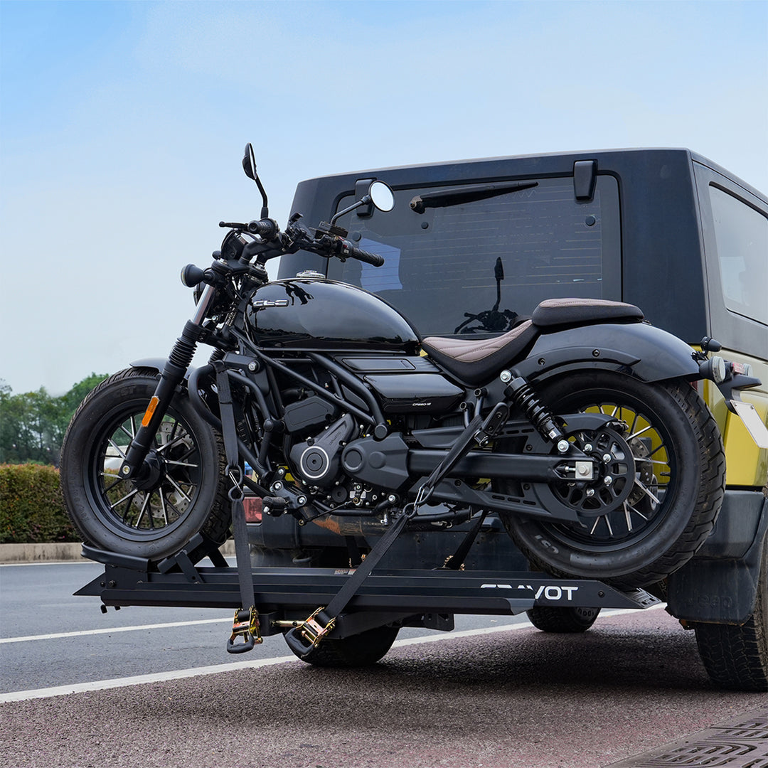 CRAVOT MotoRack M1/M1 Max Heavy Duty Foldable Hitch Motor Bike Rack