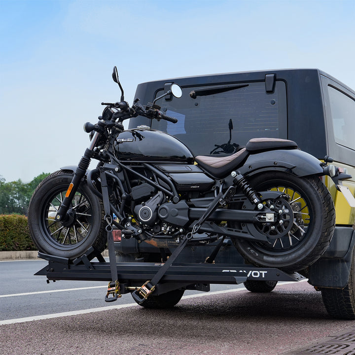 CRAVOT MotoRack M1/M1 Max Heavy Duty Foldable Hitch Motor Bike Rack