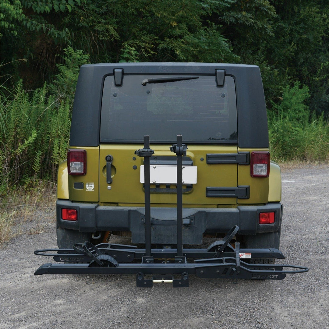 CyberRack S2 hitch bike rack with ramp